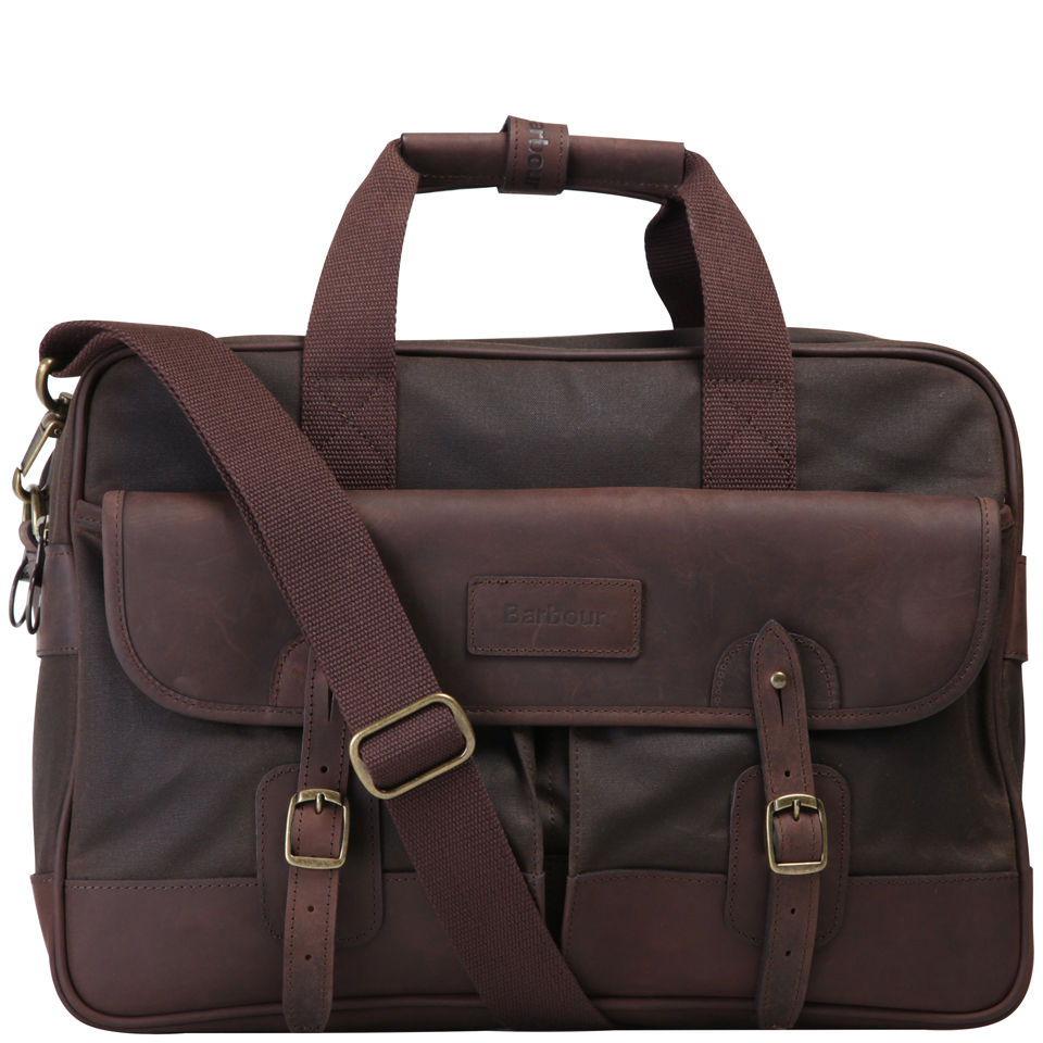 Barbour Unisex Mizzen Briefcase - Olive