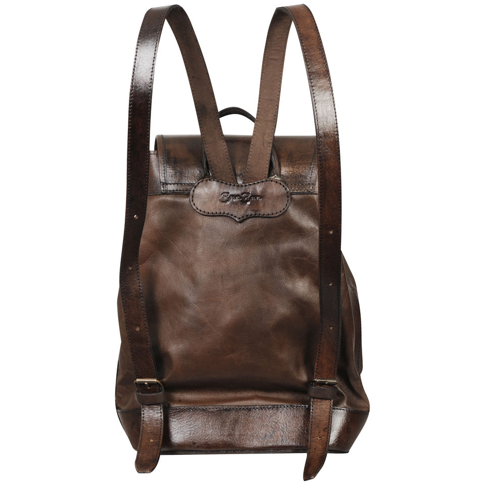 Beara Beara Santa Cruz Leather Backpack - Brown