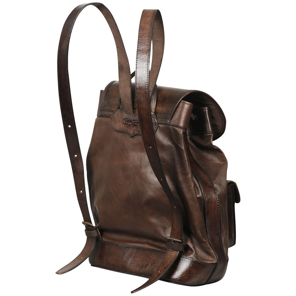 Beara Beara Santa Cruz Leather Backpack - Brown