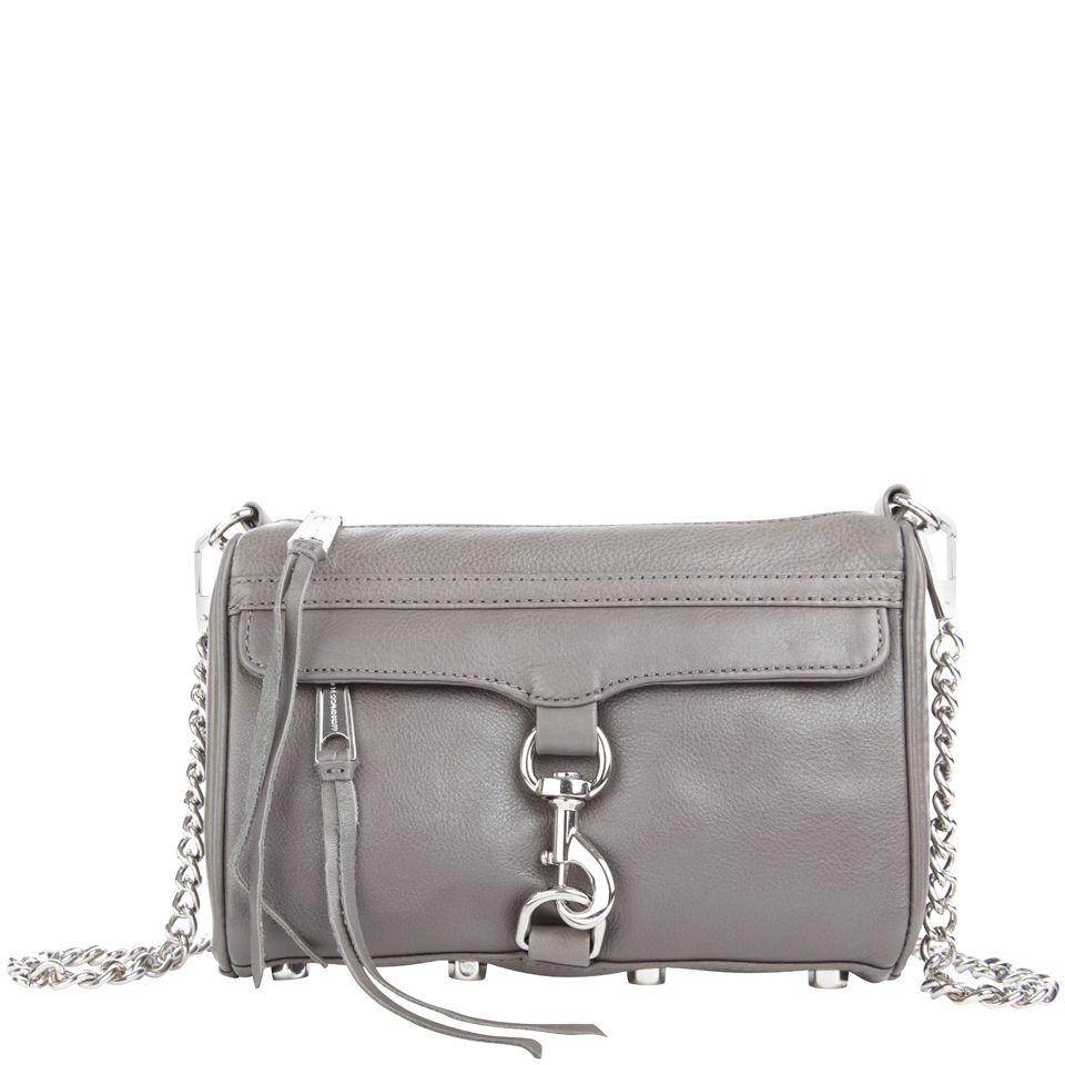 Rebecca Minkoff Mini Mac Leather Shoulder Bag Elephant