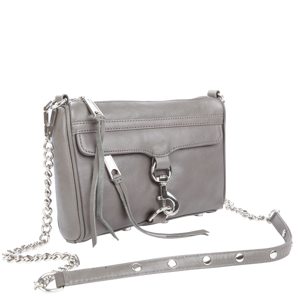 Rebecca Minkoff Mini Mac Leather Shoulder Bag Elephant