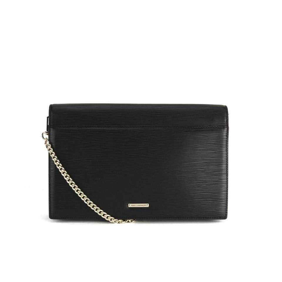 Rebecca Minkoff Paris Leather Clutch Bag - Black