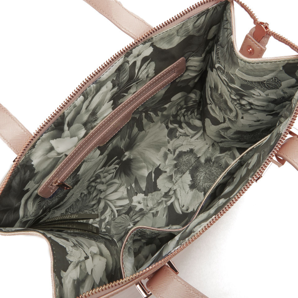 Ted Baker Women's Danika Zip Crosshatch Cross Body Bag - Nude Pink