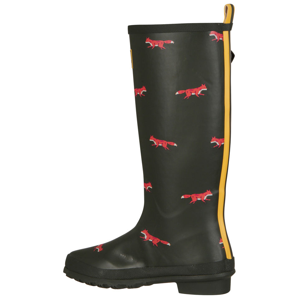 Joules Women s Wellyprint Green Fox Wellies Green Allsole