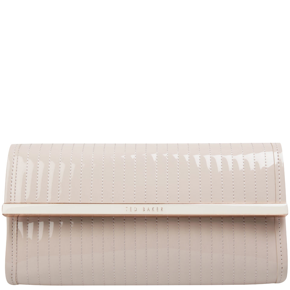 Ted Baker Padri Quilted Enamel Clutch - Light Pink
