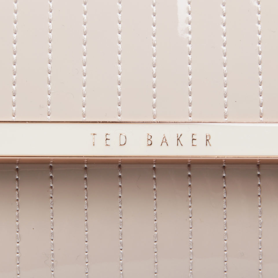 Ted Baker Padri Quilted Enamel Clutch - Light Pink