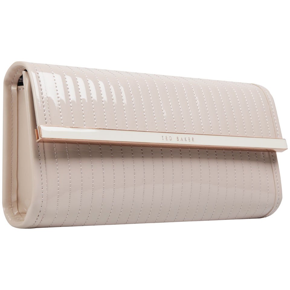 Ted Baker Padri Quilted Enamel Clutch - Light Pink