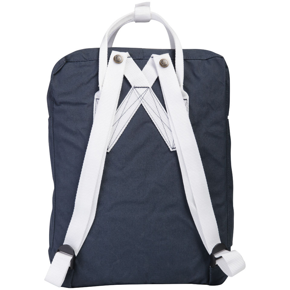 Navy blue and white kanken discount