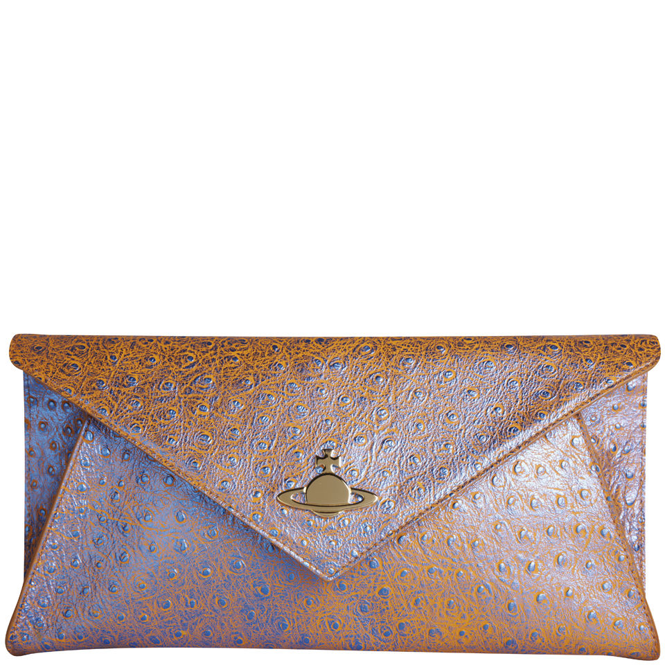 Vivienne Westwood Gold Envelope Clutch Bag Vivienne Westwood
