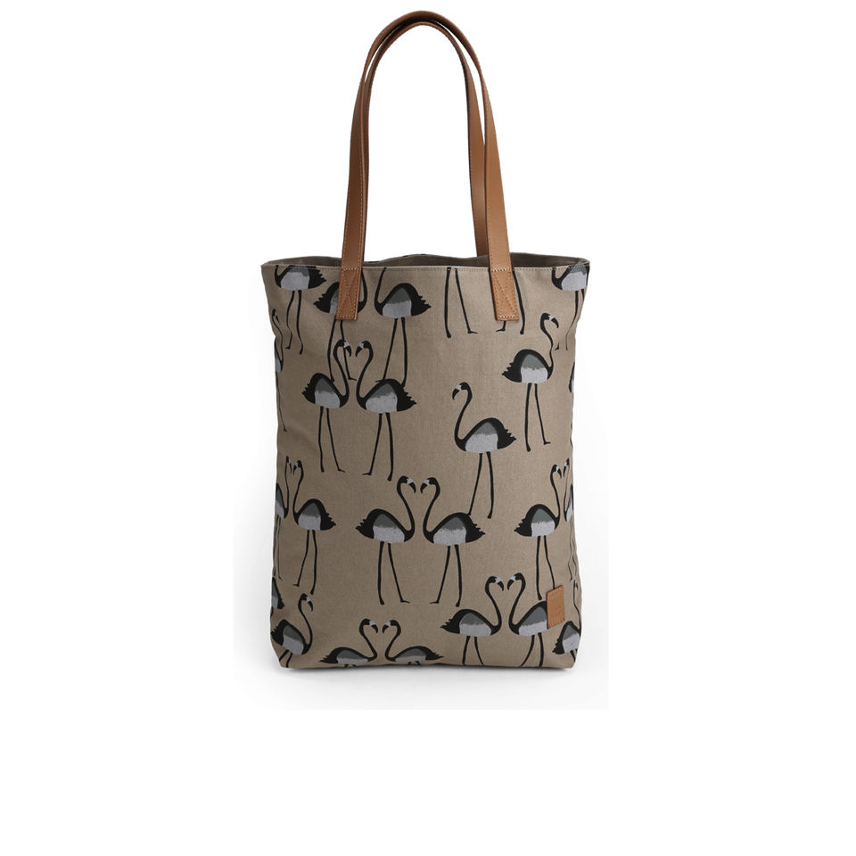 BeckSöndergaard Flamingo Tote Bag - Concrete