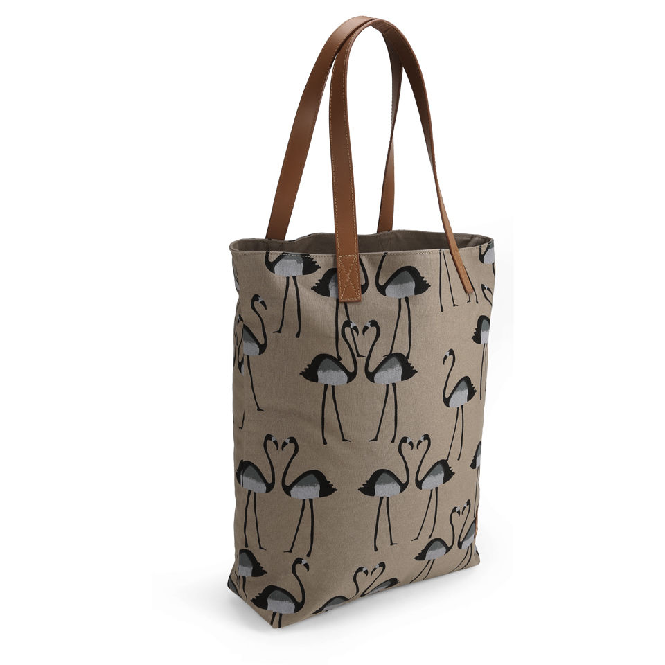 BeckSöndergaard Flamingo Tote Bag - Concrete