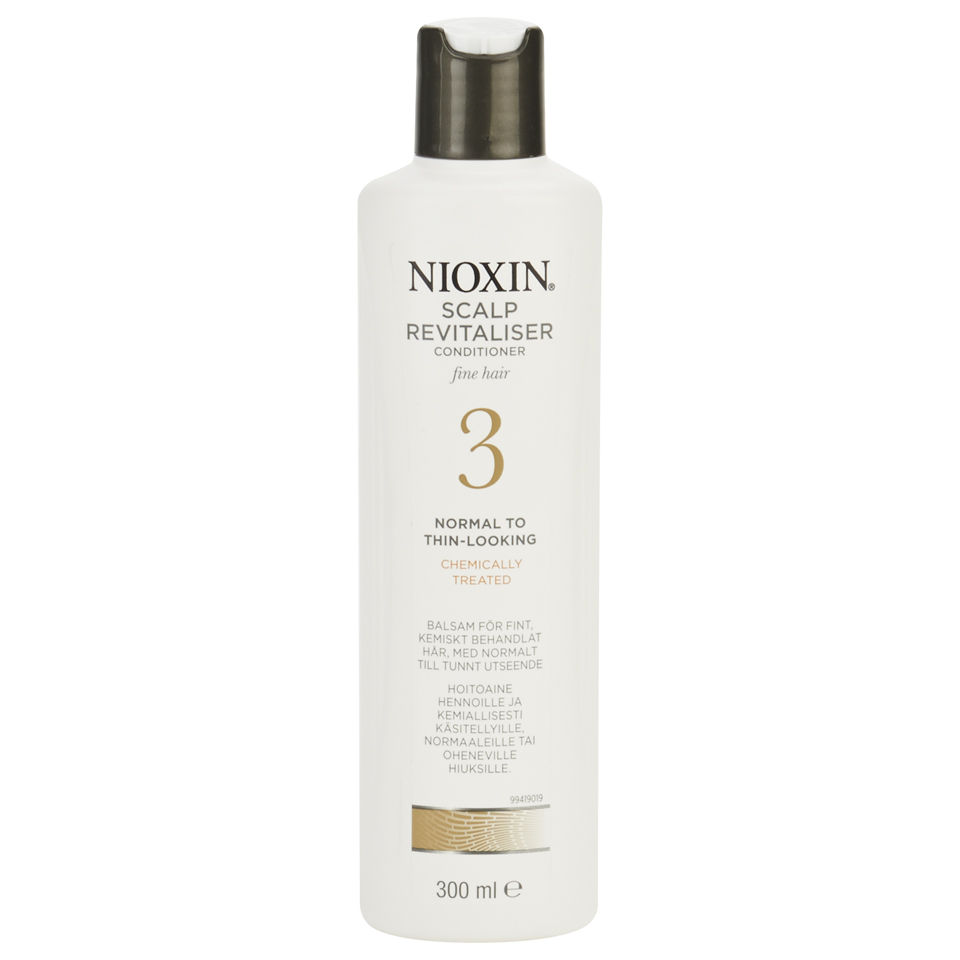 NIOXIN System 3 Scalp Revitaliser Conditioner for Fine, Normal to Thin Looking, Chemically Treated Hair (300ml)