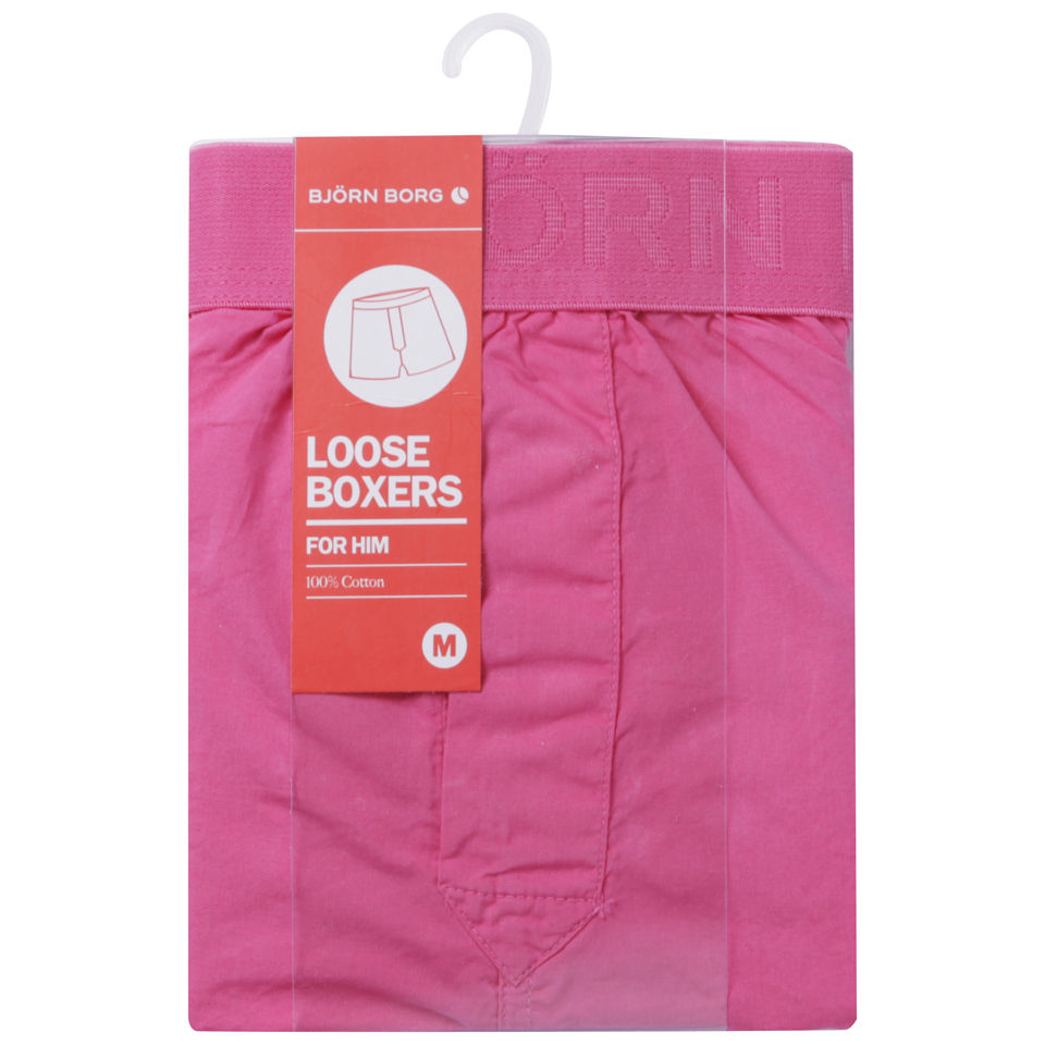 Bjorn Borg Men's Woven Boxers - Shocking Pink