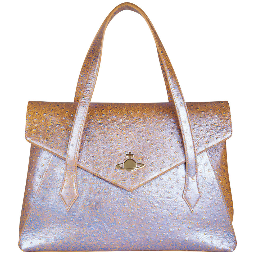 Vivienne Westwood Women's Cote d'Azur Leather Tote - Blue