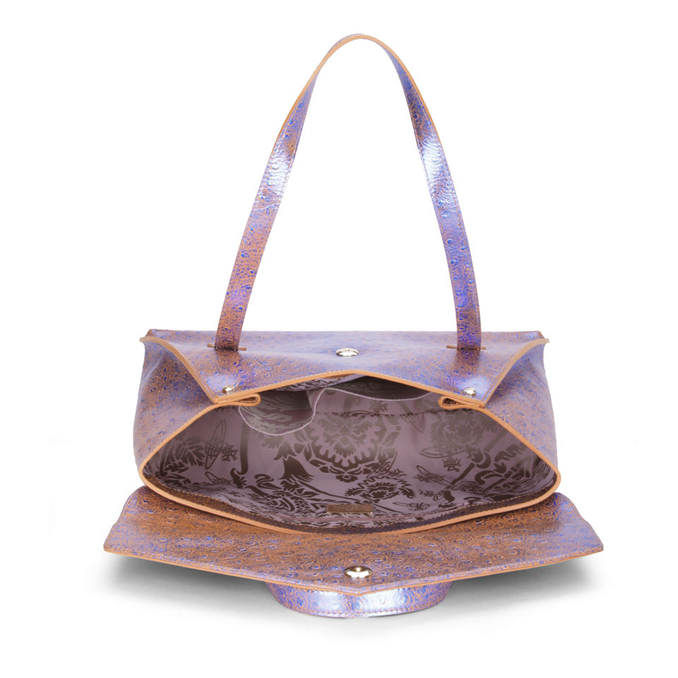 Vivienne Westwood Women's Cote d'Azur Leather Tote - Blue