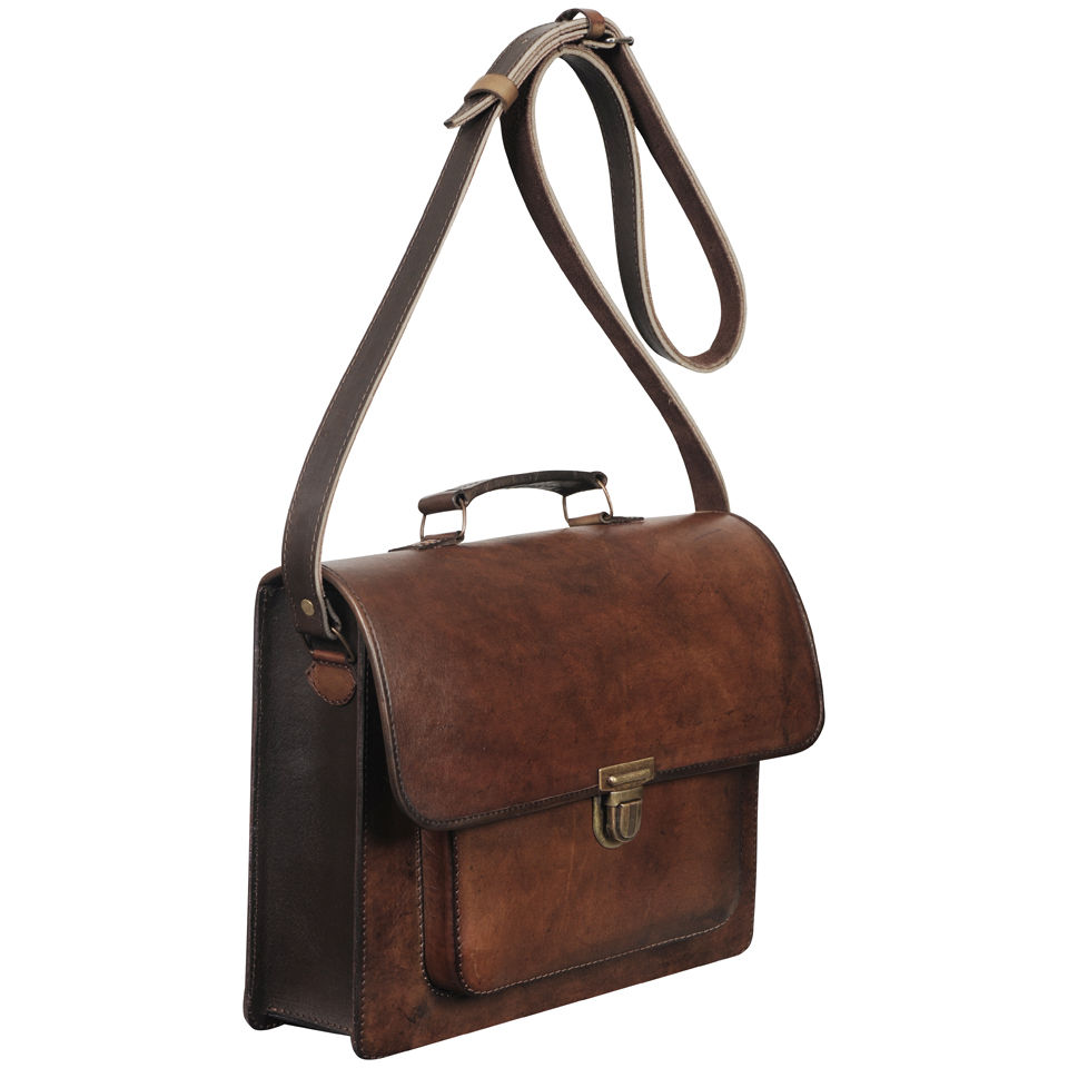Beara Beara Santa Anna Leather Satchel Brown