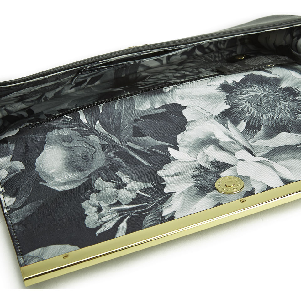 Ted Baker Studded Metal Bar Clutch Bag - Black