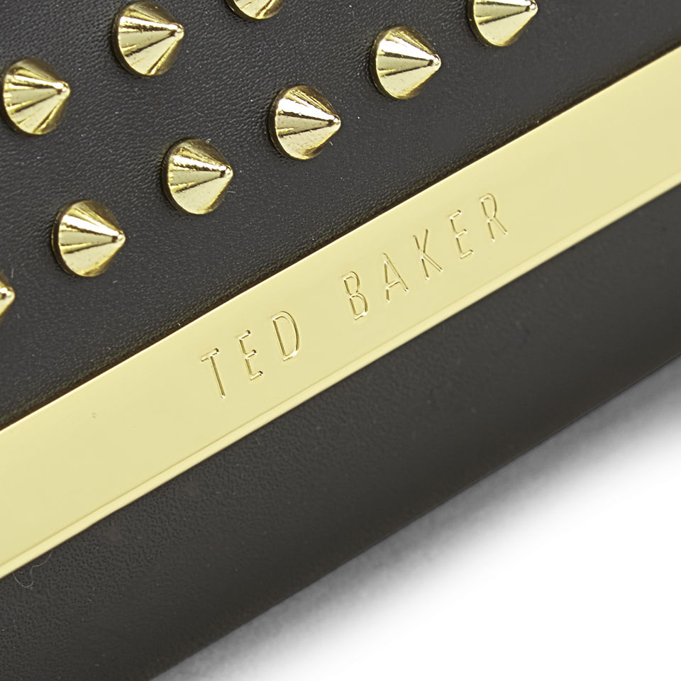 Ted Baker Studded Metal Bar Clutch Bag - Black