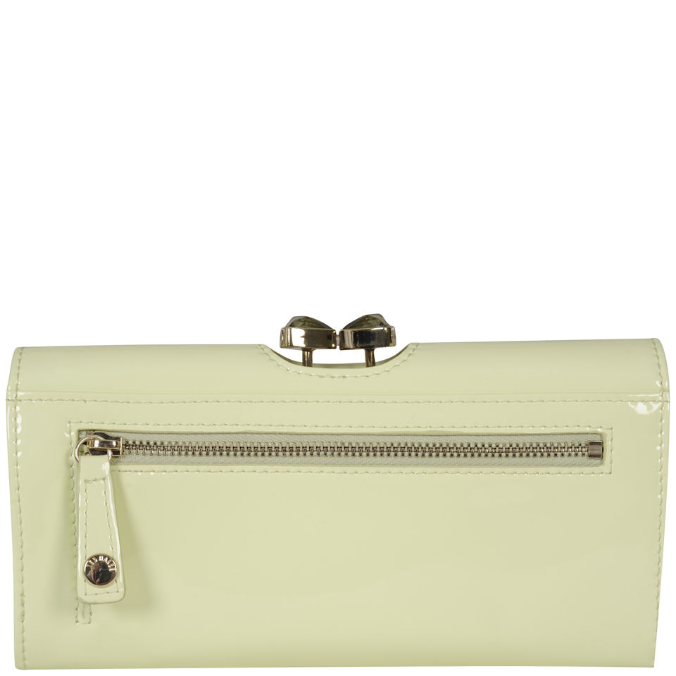 Ted Baker Powder Coated Crystal Small Bobble Purse Light Green |  Portemonnaie mit Überschlag