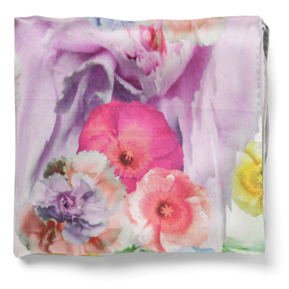 Ted Baker Women's Sugarr Floral Print Silk Scarf - Pale Green