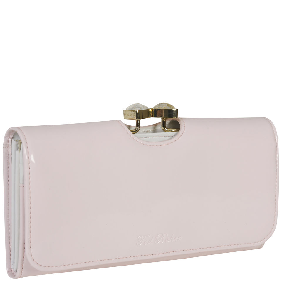 Ted Baker Women's Titiana Leather Bow Crystal Top Matinee Purse - Baby Pink