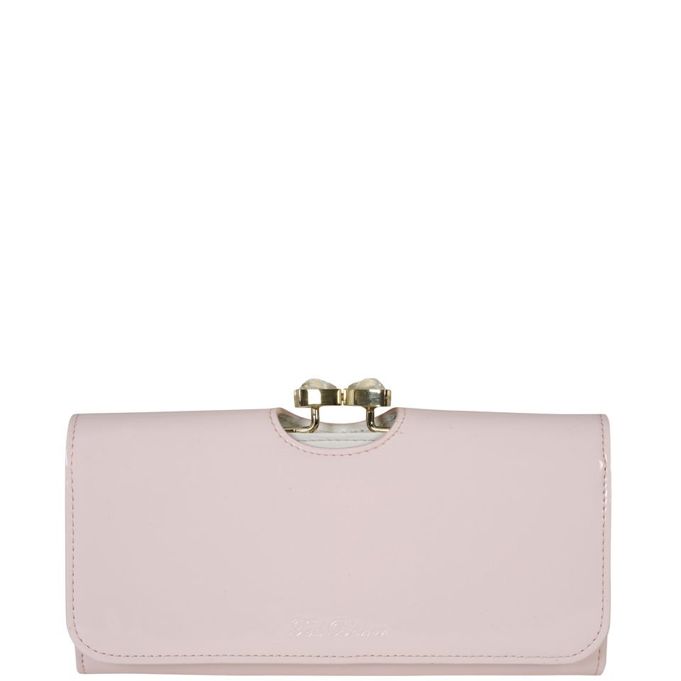 Ted Baker Women's Titiana Leather Bow Crystal Top Matinee Purse - Baby Pink