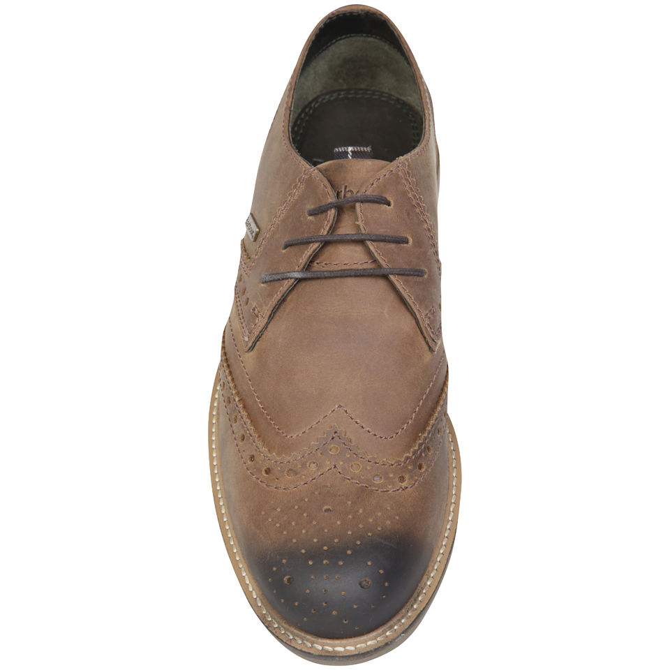 Barbour Men s Westoe Brogues Dark Tan Allsole
