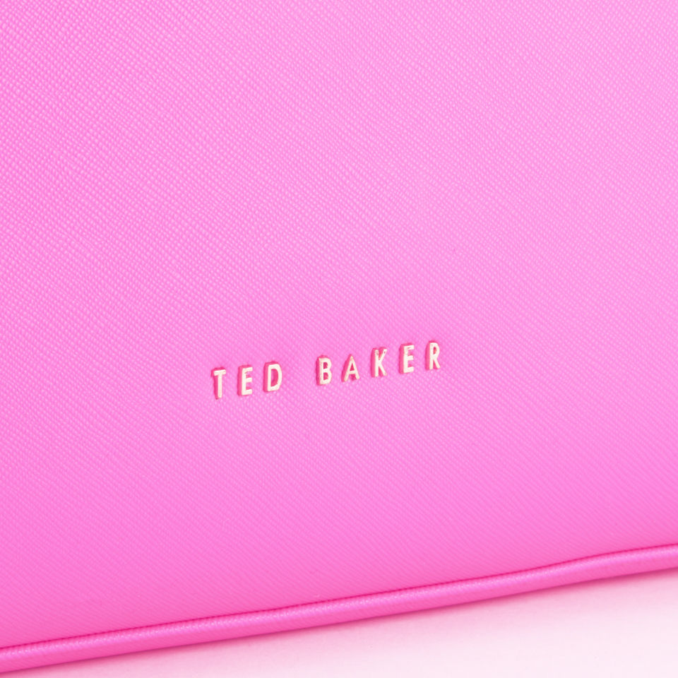 Ted Baker Studded Crosshatch Tote Bag - Mid Pink