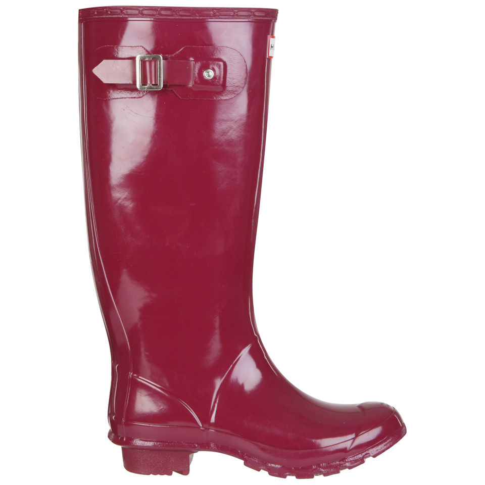 Hunter Huntress Gloss Wellies - Violet | Worldwide Delivery | Allsole