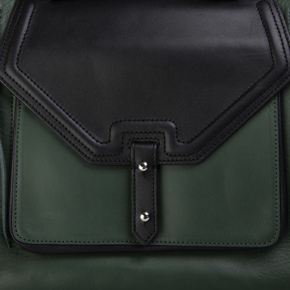 Rebecca Minkoff New Era Classics Sunny Leather Tote - Hunter/Tawny/Black