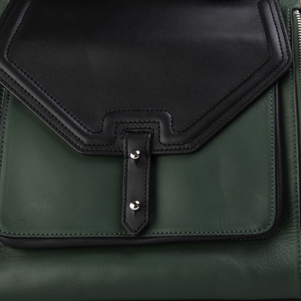 Rebecca Minkoff New Era Classics Sunny Leather Tote - Hunter/Tawny/Black