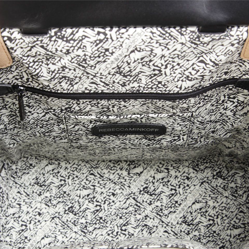 Rebecca Minkoff New Era Classics Sunny Leather Tote - Hunter/Tawny/Black