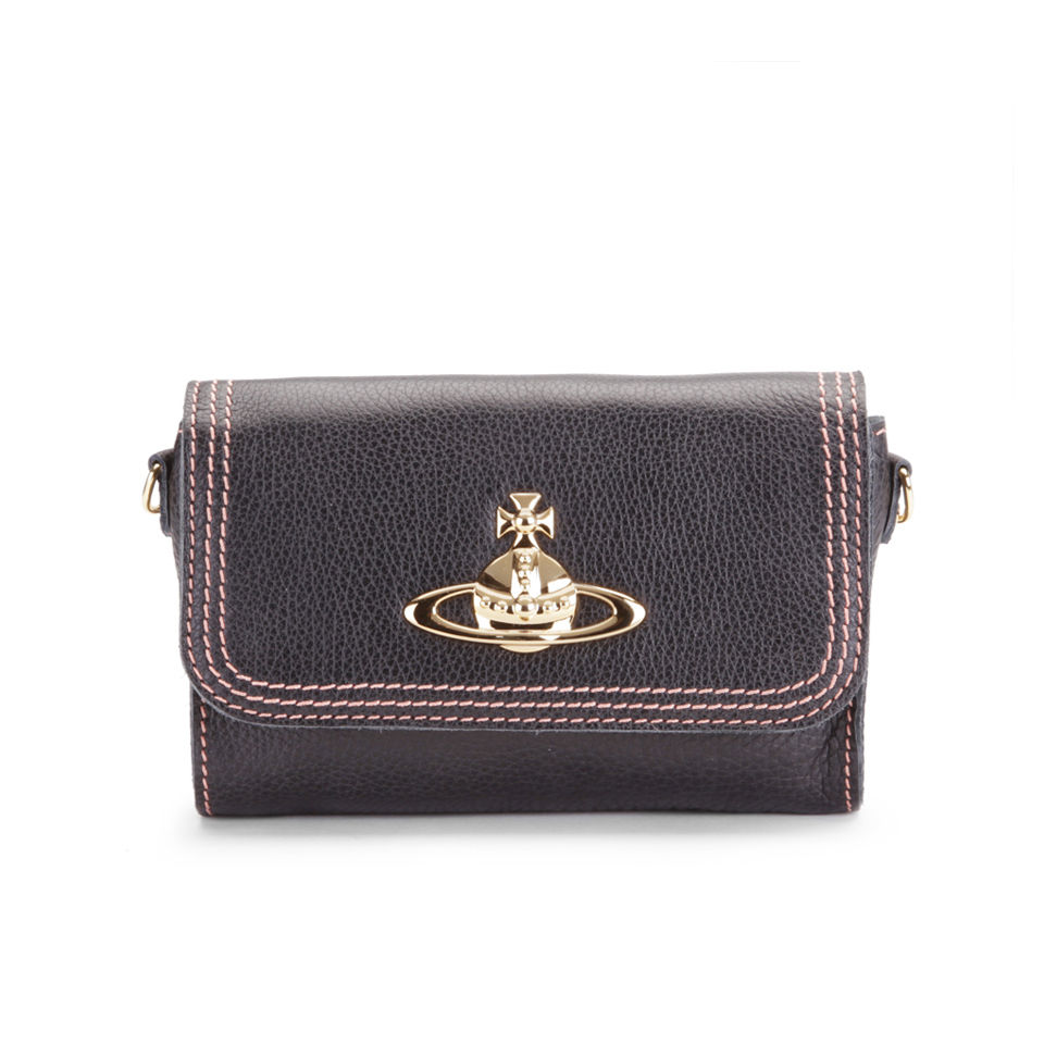 Vivienne Westwood Women s Dolce Leather Cross Body Bag Brown