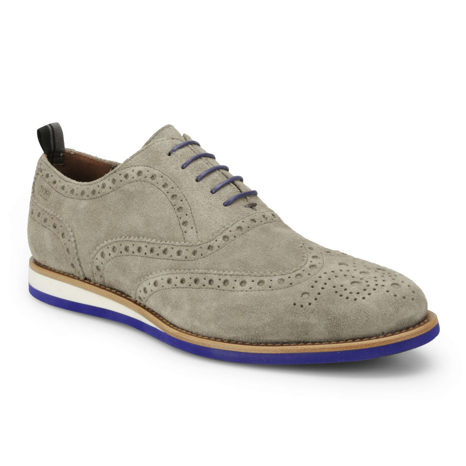 Hugo boss grey suede shoes store