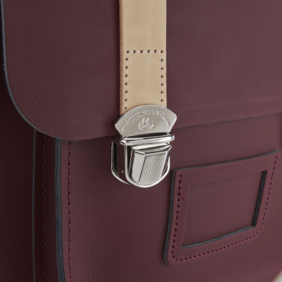 The Cambridge Satchel Company Men's Expedition Backpack - Oxblood/Natural