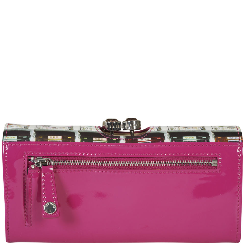 Ted Baker Women's Satu Leather Taxi Cab Printed Matinee Purse - Deep Pink
