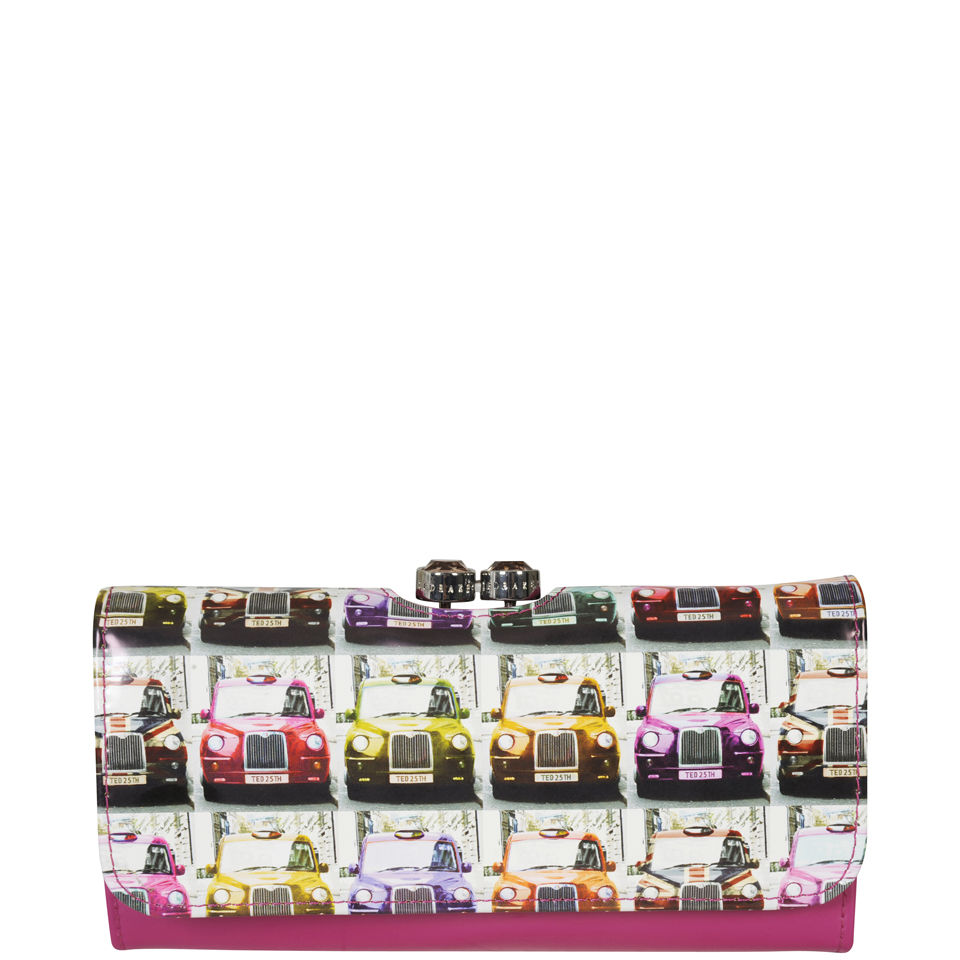 Ted Baker Women's Satu Leather Taxi Cab Printed Matinee Purse - Deep Pink