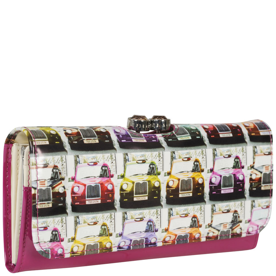 Ted Baker Women's Satu Leather Taxi Cab Printed Matinee Purse - Deep Pink
