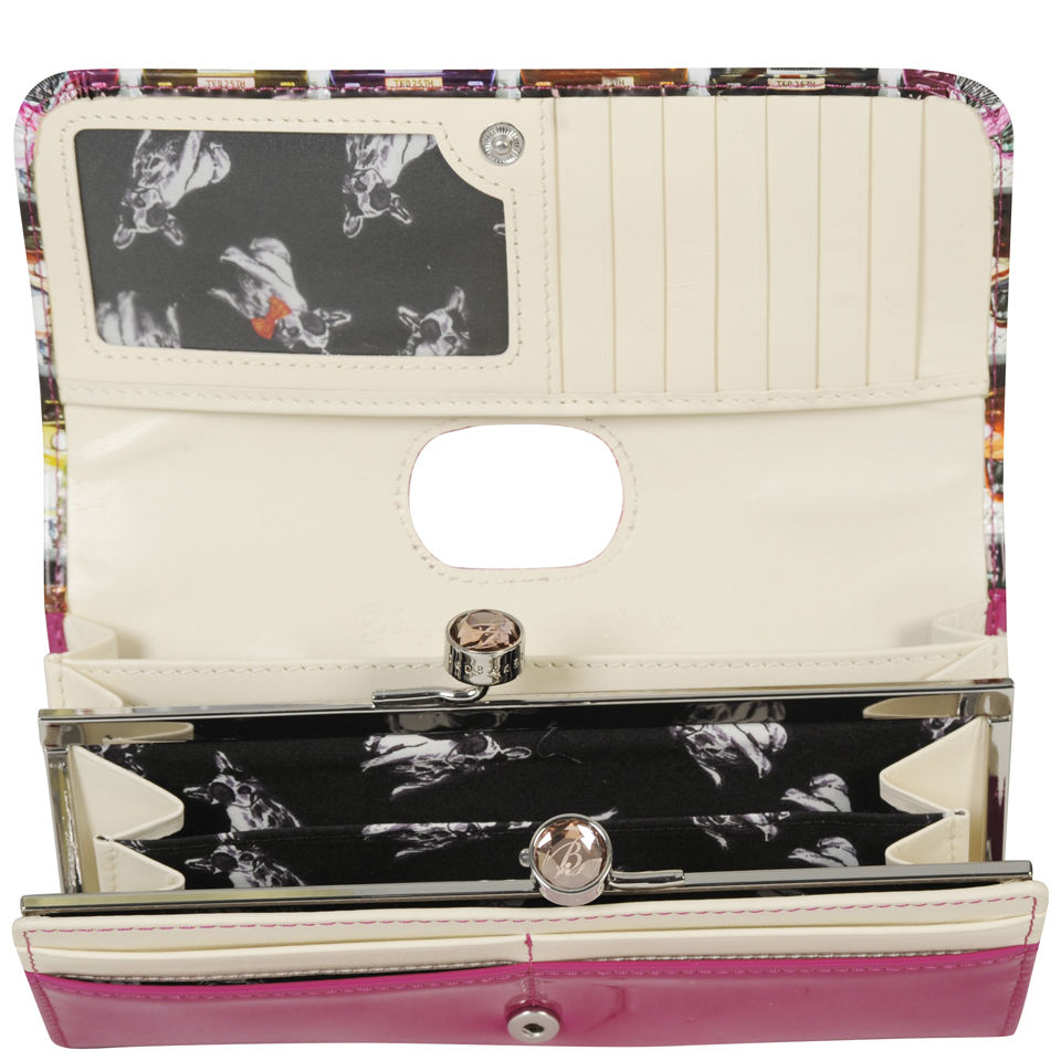 Ted Baker Women's Satu Leather Taxi Cab Printed Matinee Purse - Deep Pink