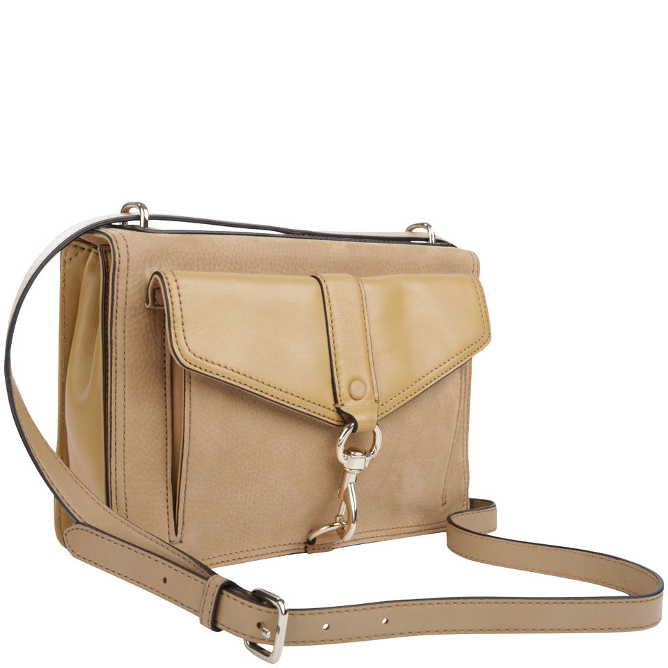Rebecca Minkoff Nubuck Deerskin Perry Moto Bag - Tawny