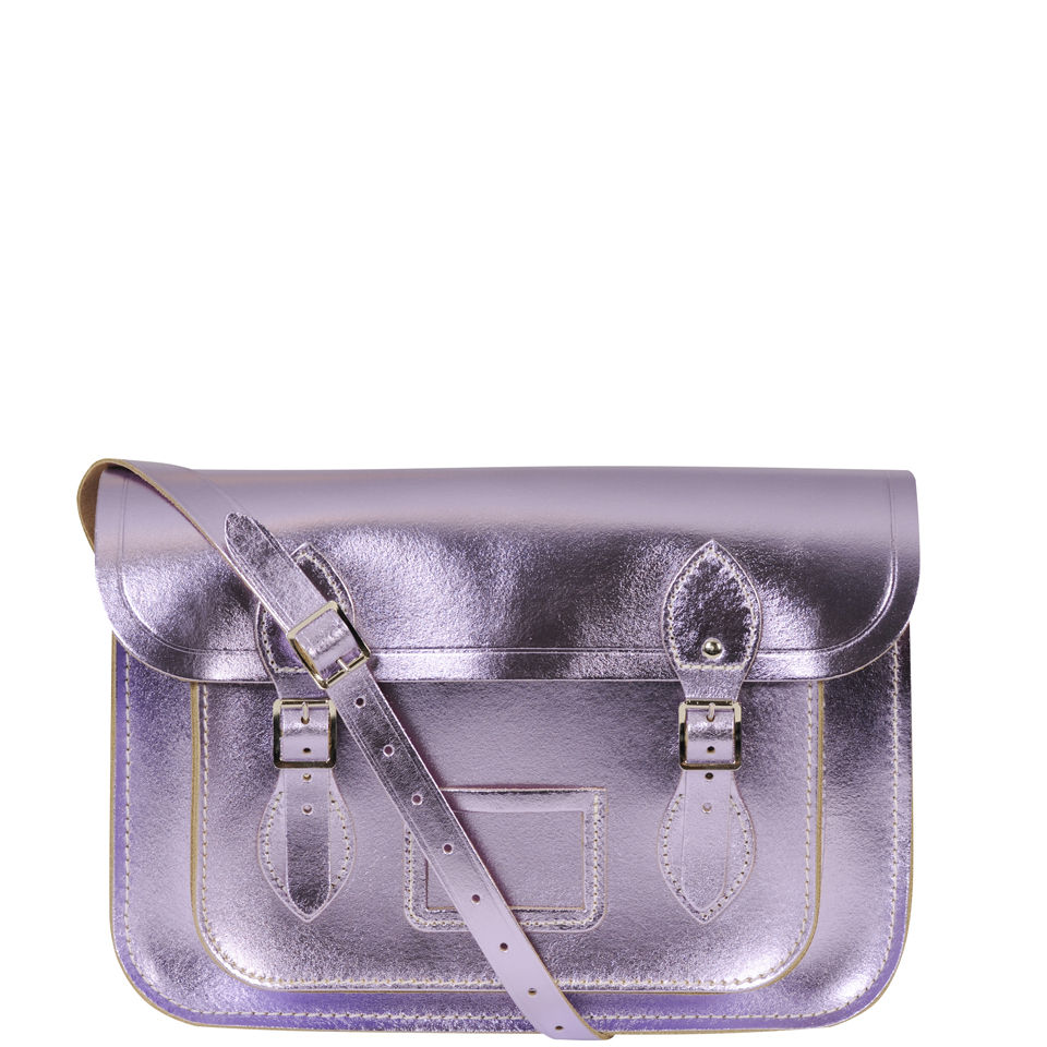 The Cambridge Satchel Company 13 Inch Leather Satchel - Metallic Lilac