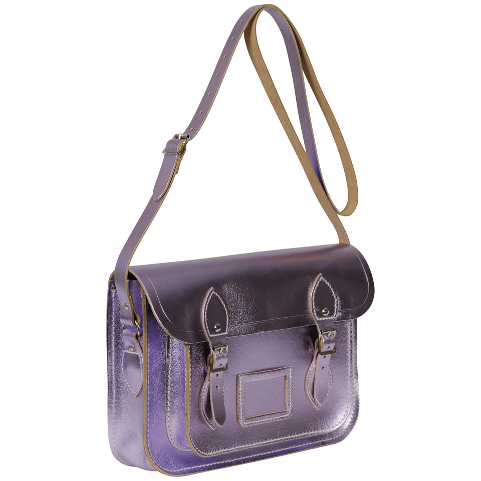 The Cambridge Satchel Company 13 Inch Leather Satchel - Metallic Lilac