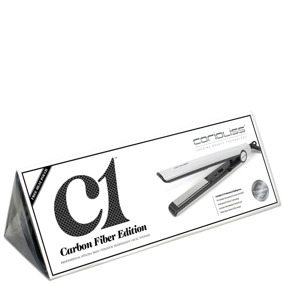 Corioliss C1 Carbon Fiber Hairstraightener - White