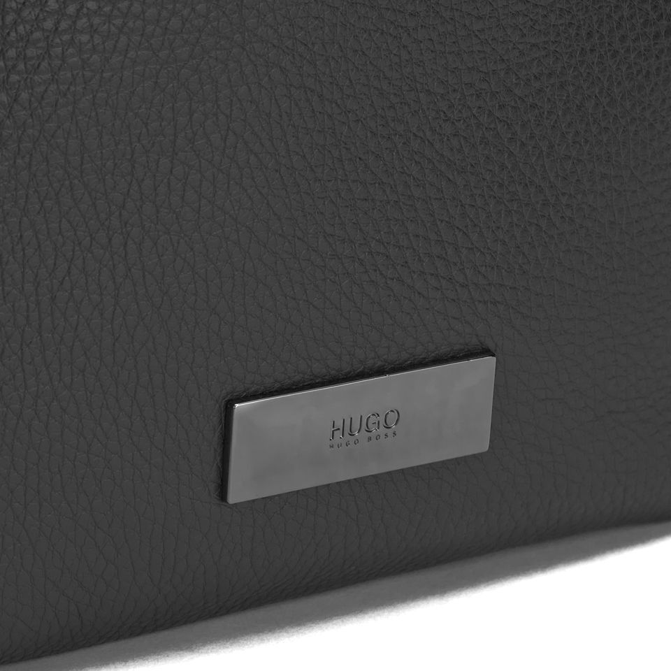 BOSS Hugo Boss Men's Rubik Leather Small Messenger Bag - Black