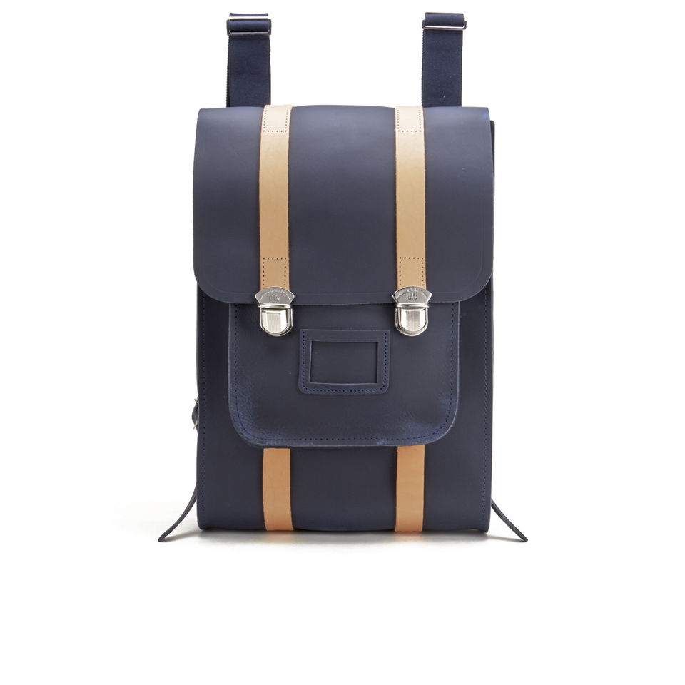 The Cambridge Satchel Company Men's Expedition Backpack - Navy/Natural