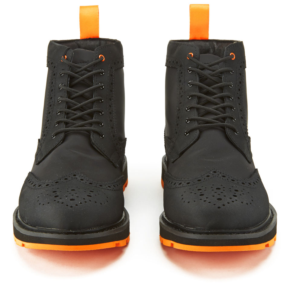 SWIMS Men s Charles Hi Top Brogue Boots Black