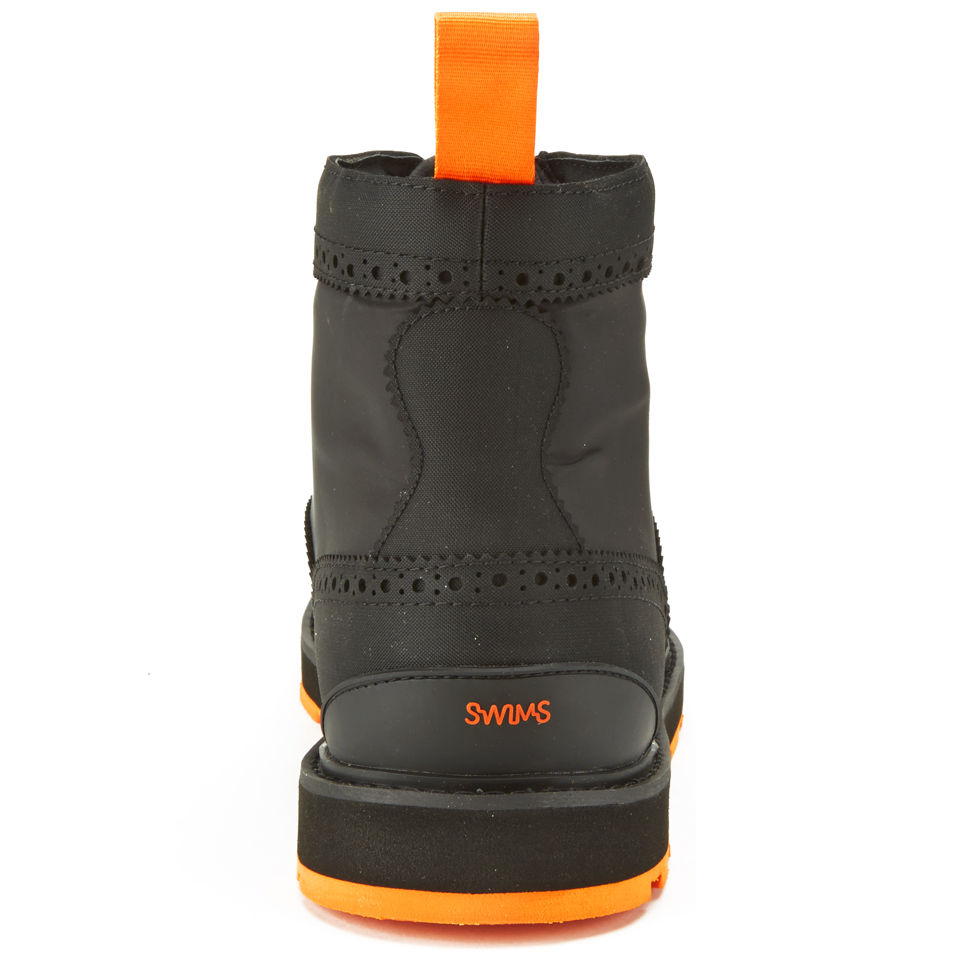 SWIMS Men s Charles Hi Top Brogue Boots Black
