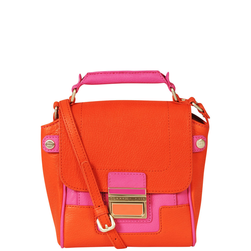 Tommy Hilfiger Women's Fleur Small Satchel - Red/Orange