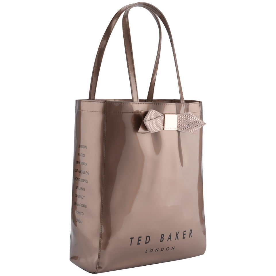 Ted Baker Women's Gemcon Metallic Bow Gem Icon Bag - Rose Gold