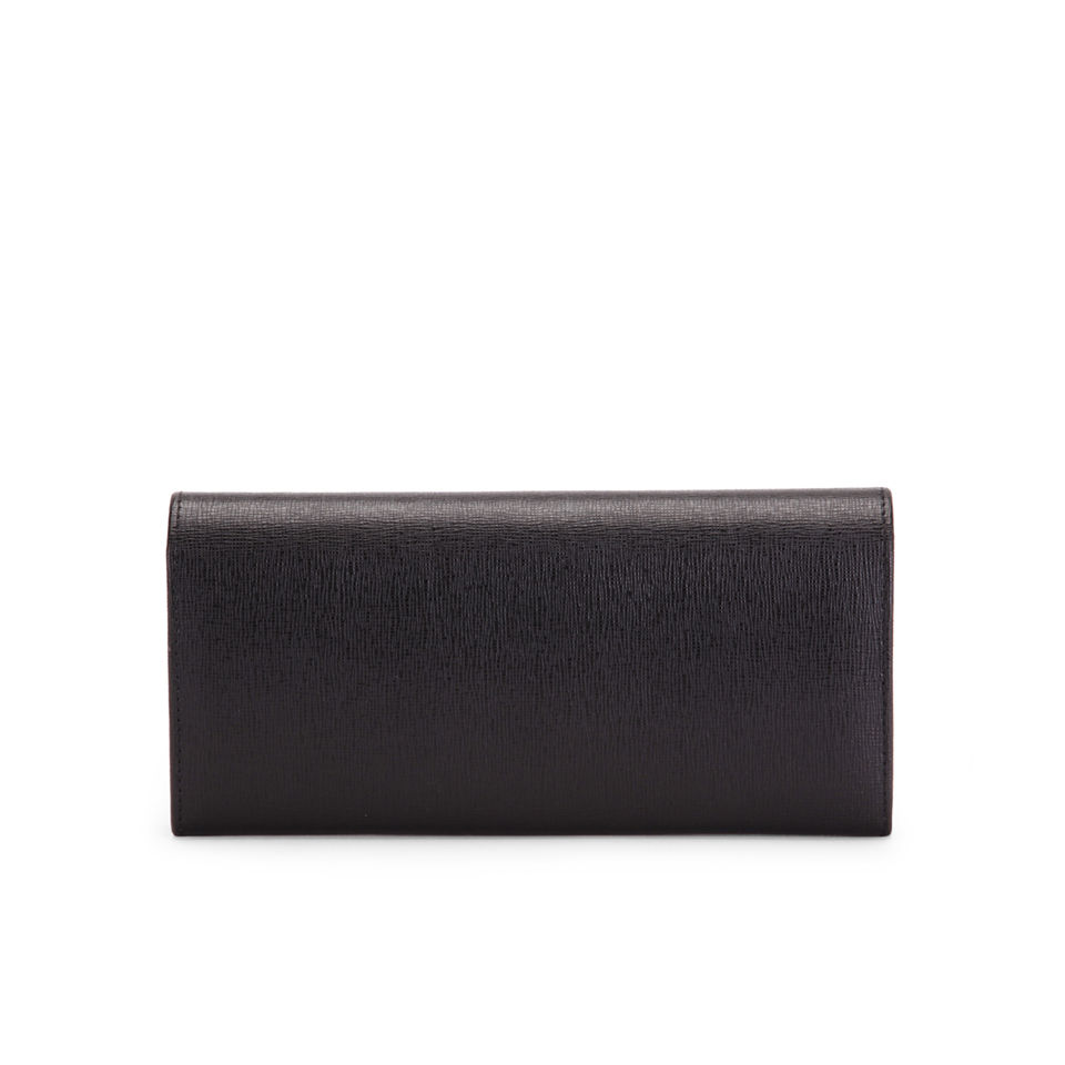 Vivienne Westwood Women's S/G Flap Over Leather Purse - Saffiano Nero